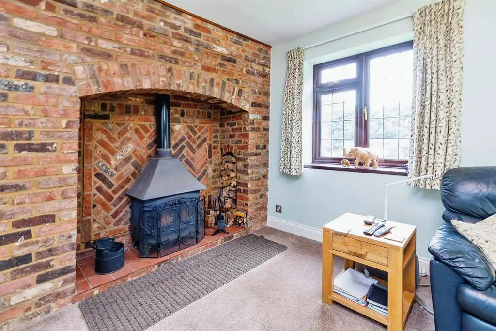 Feature brick fire place