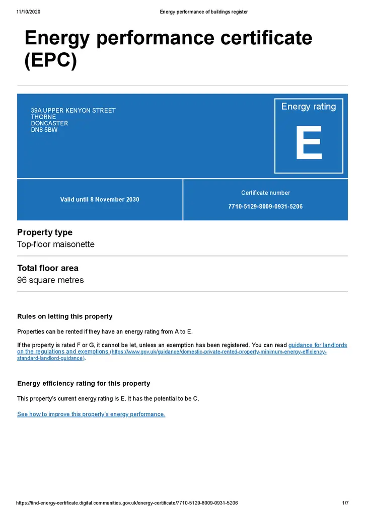 EPC Certificate