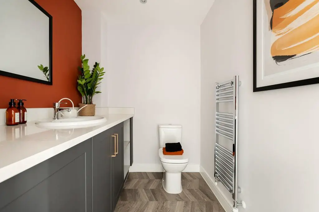 Our cleverly designed cloakroom come utility