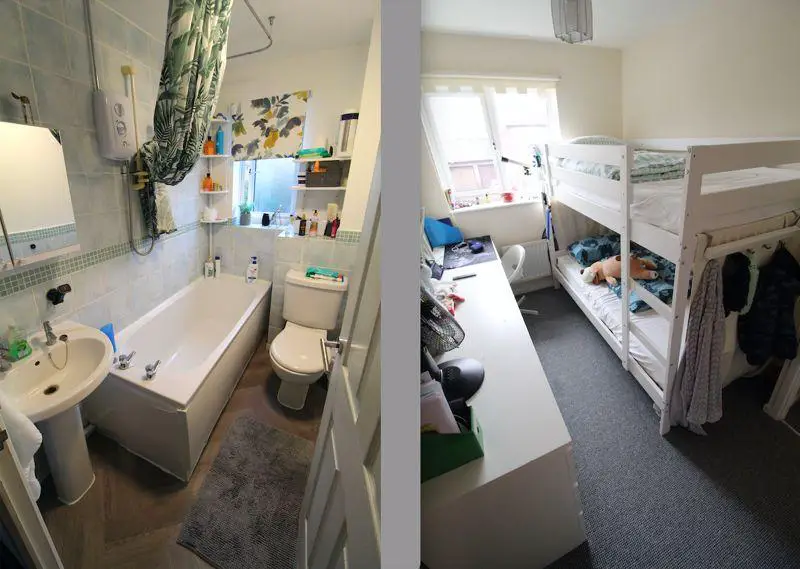 Bathroom and Bedroom