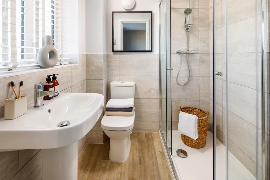 Your en suite is functional and easy to keep clean