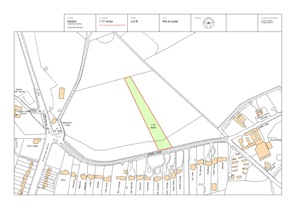 Keston 1.17 acre Site Plan 1