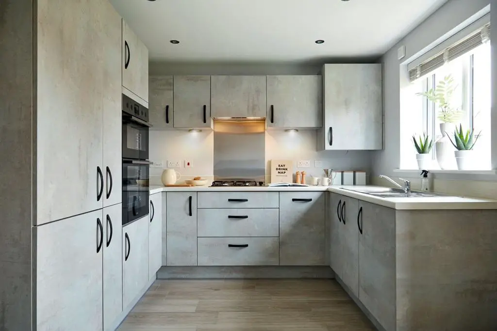 An easy to clean kitchen with ample storage