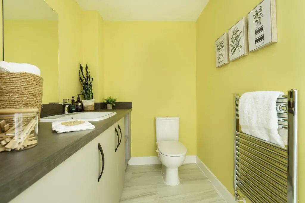 Combined downstairs utility cloakroom