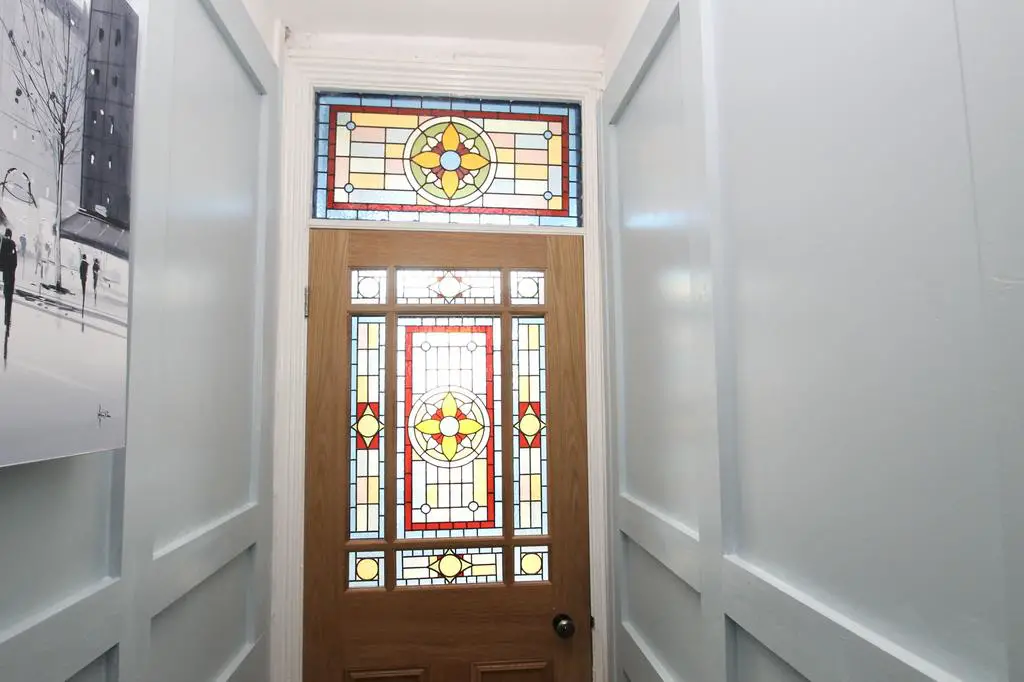 Stained glass front door