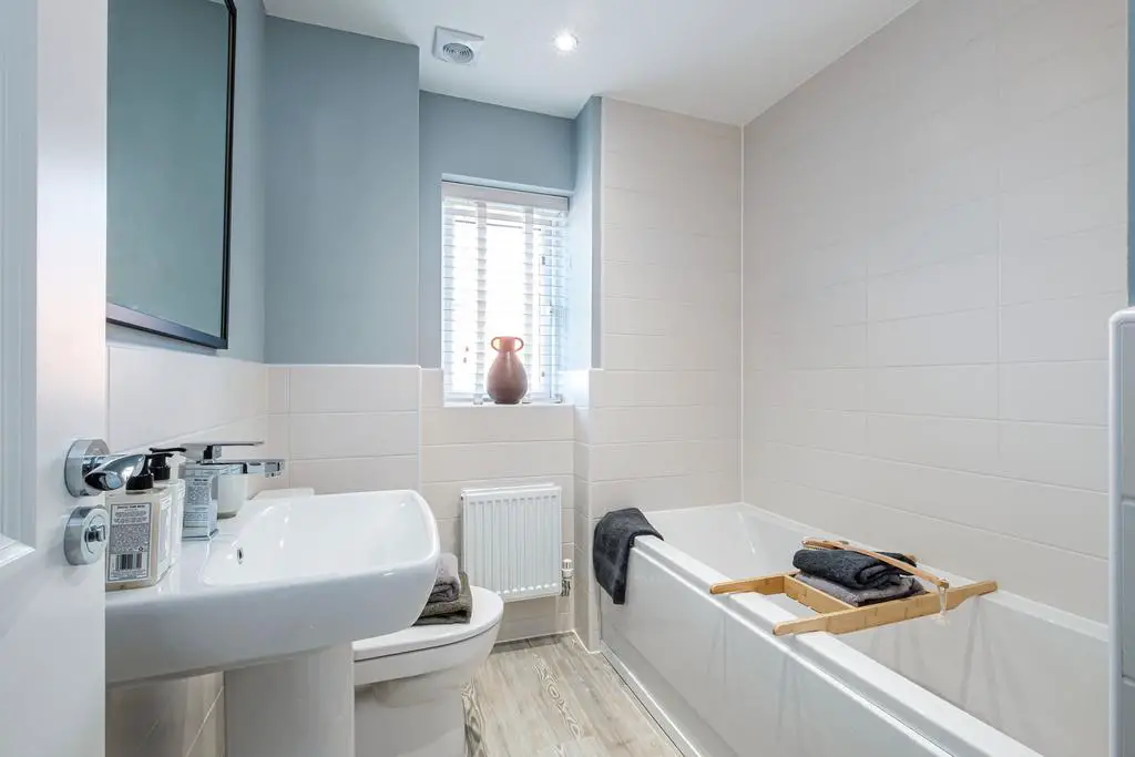 Interior view of the bathroom in our 3 bed...