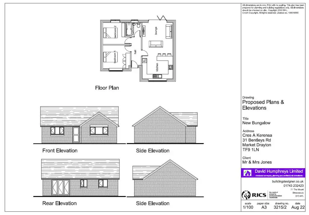 Proposed Plans &amp; Elevations