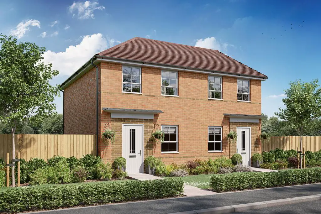 Exterior CGI view of our 3 bed Collaton home