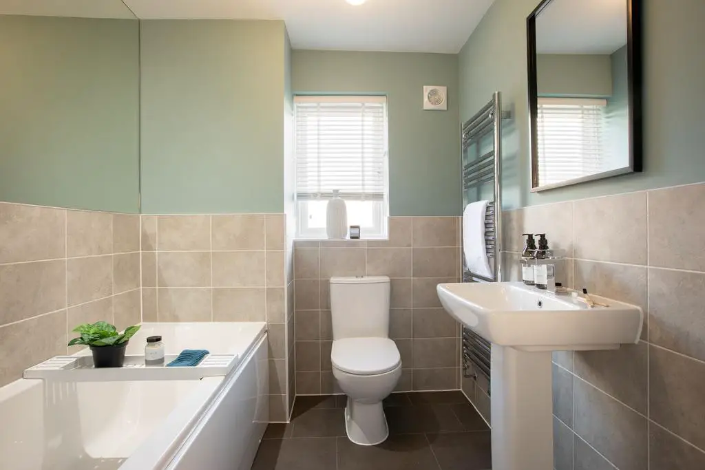Family bathroom in the Hesketh. 4 bedroom home.