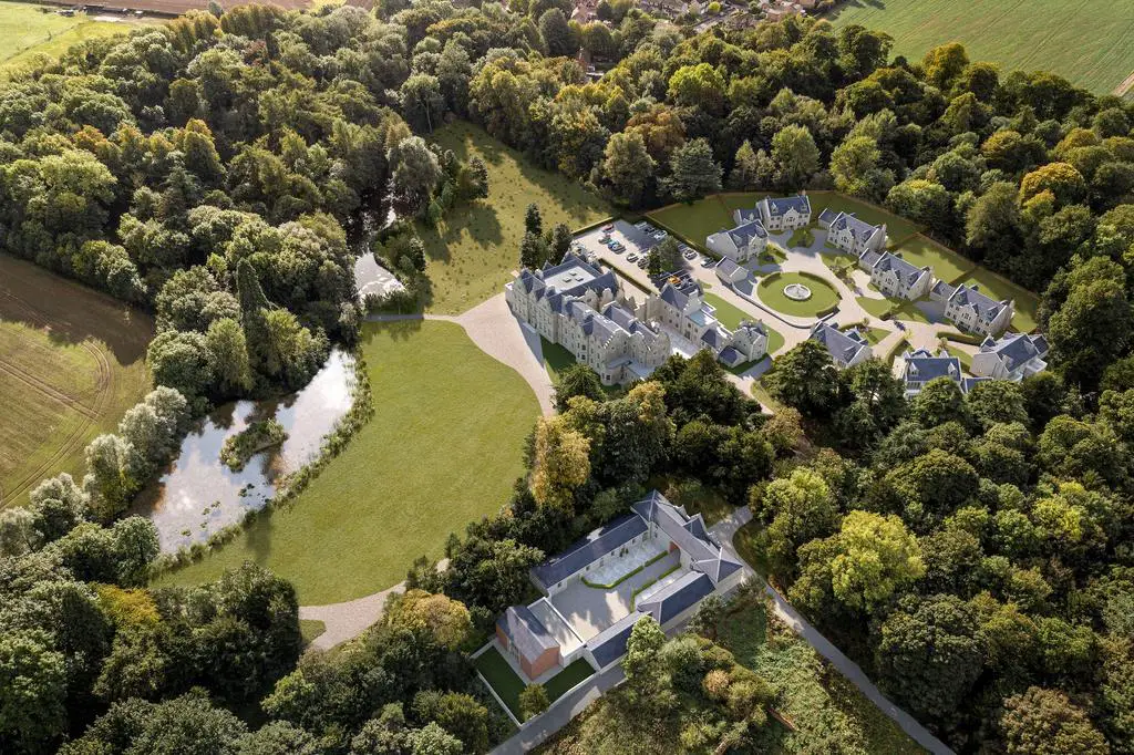 Aerial View Of The Firbeck Hall Estate