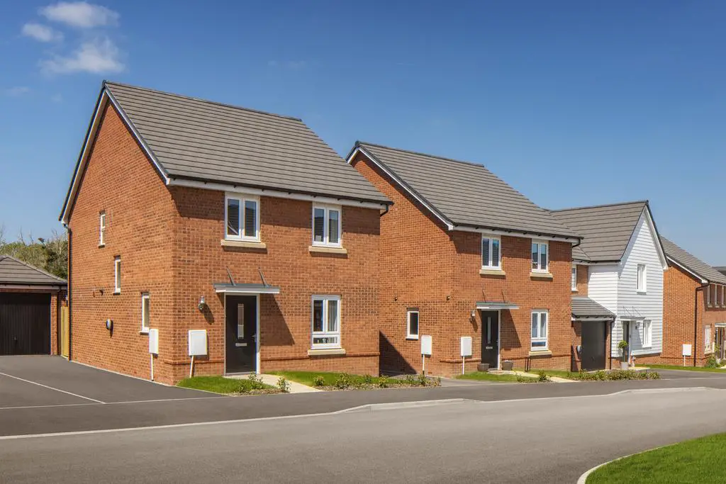 Outside of 3 and 4 bedroom homes at Ecclesden Park