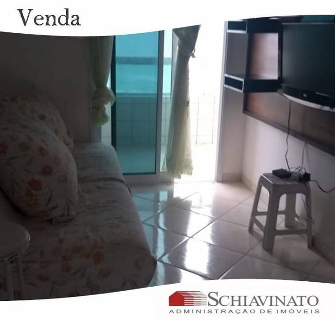 Foto 2 de Apartamento com 1 Quarto à venda, 39m² em Balneário Maracanã, Praia Grande