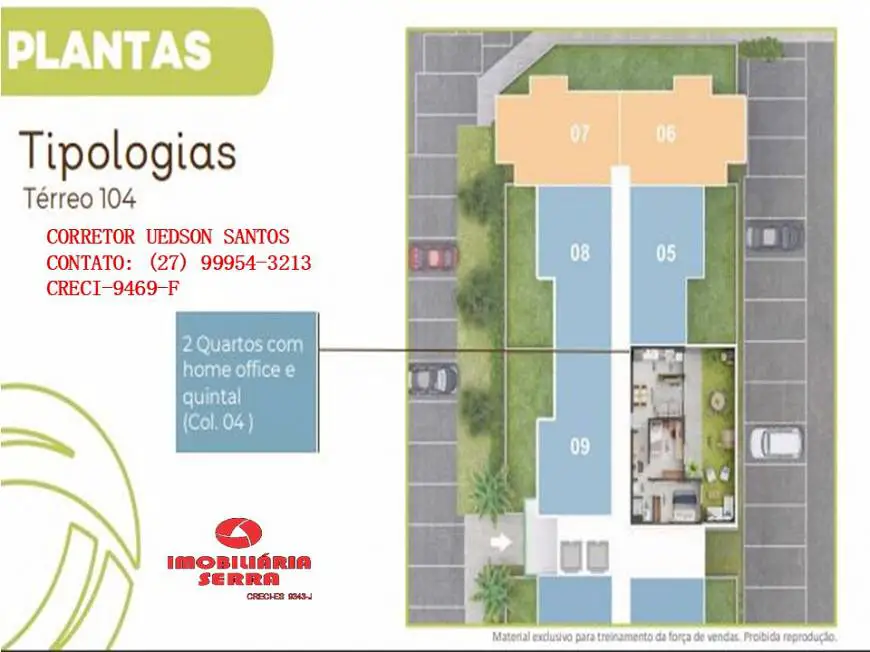 Foto 1 de Apartamento com 2 Quartos à venda, 47m² em Laranjeiras, Serra