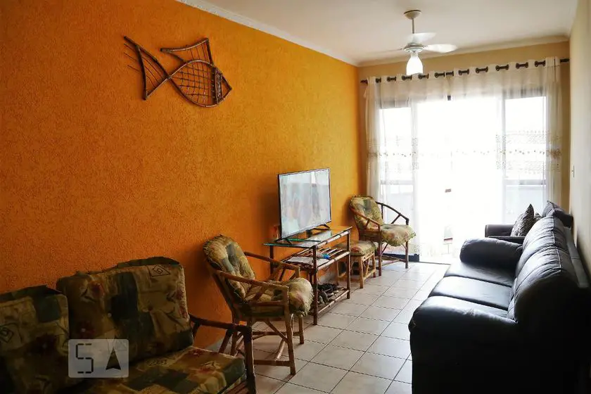 Foto 1 de Cobertura com 2 Quartos para alugar, 90m² em Nova Mirim, Praia Grande