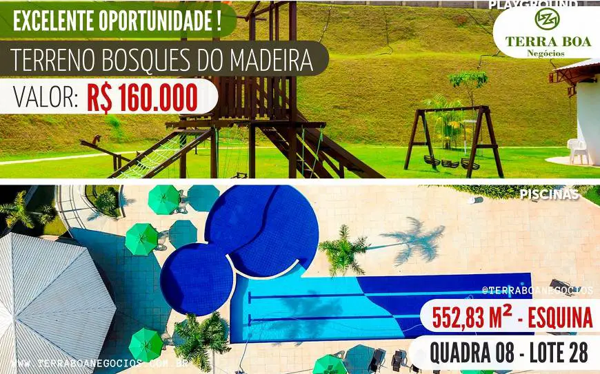 Foto 1 de Lote/Terreno à venda, 552m² em Triângulo, Porto Velho