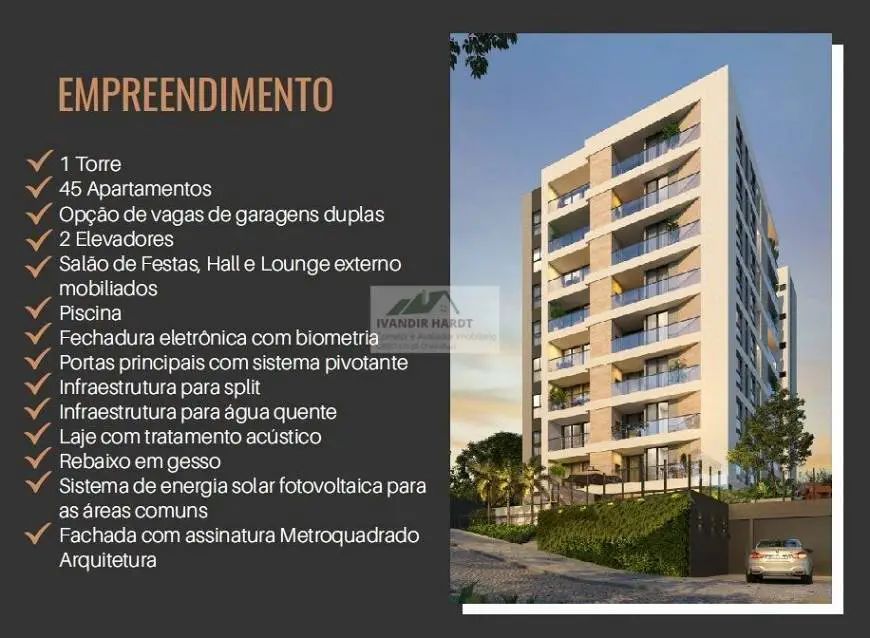 Foto 1 de Apartamento com 3 Quartos à venda, 77m² em Bom Retiro, Joinville