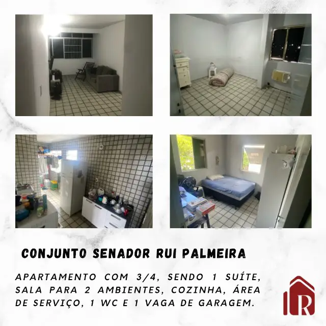 Foto 1 de Apartamento com 3 Quartos à venda, 73m² em Serraria, Maceió