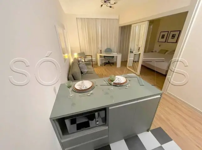 Foto 1 de Apartamento com 1 Quarto para alugar, 32m² em Alphaville Empresarial, Barueri