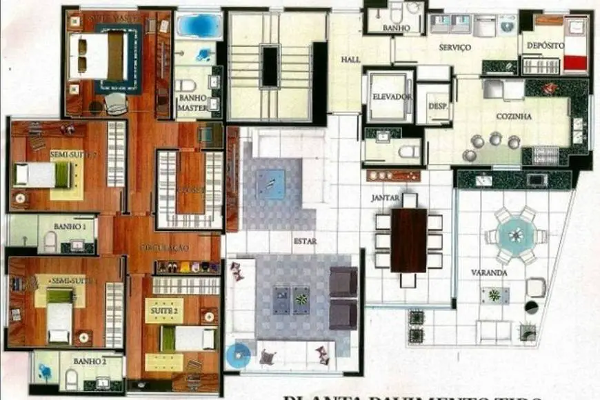 Foto 1 de Apartamento com 4 Quartos à venda, 226m² em Santa Lúcia, Belo Horizonte