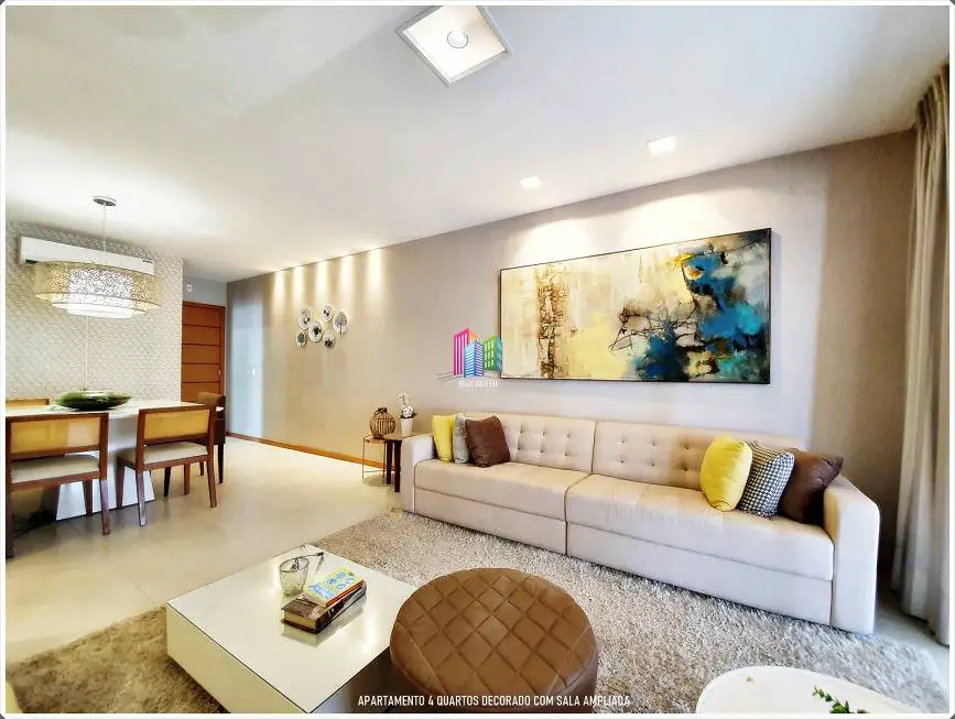 Foto 2 de Apartamento com 4 Quartos à venda, 122m² em Campo Grande, Cariacica