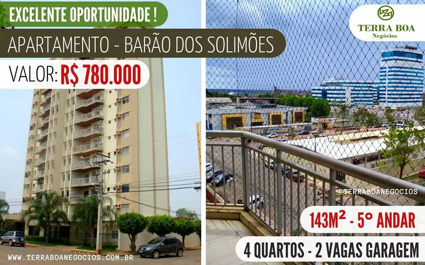Foto 1 de Apartamento com 4 Quartos à venda, 143m² em Igarape, Porto Velho