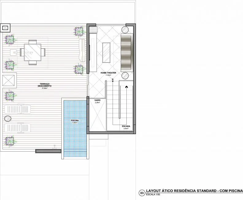 Foto 3 de Casa de Condomínio com 3 Quartos à venda, 209m² em Santo Inácio, Curitiba