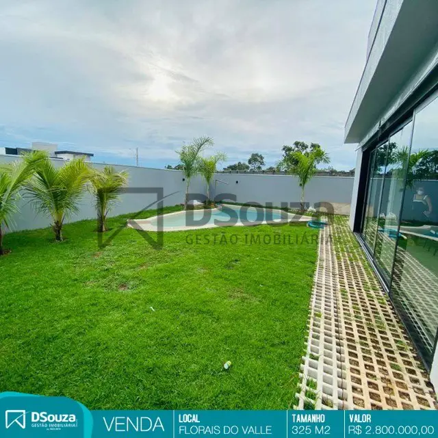 Foto 1 de Casa de Condomínio com 4 Quartos à venda, 325m² em Condomínio Florais Cuiabá Residencial, Cuiabá