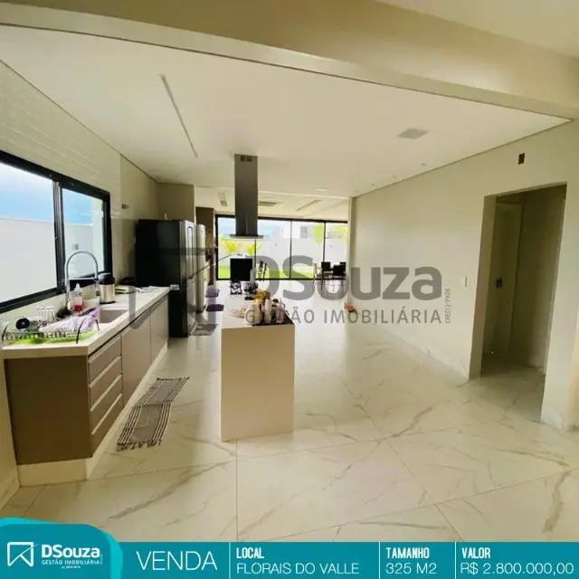 Foto 2 de Casa de Condomínio com 4 Quartos à venda, 325m² em Condomínio Florais Cuiabá Residencial, Cuiabá