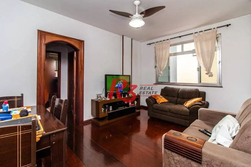Foto 1 de Apartamento com 1 Quarto para venda ou aluguel, 57m² em Embaré, Santos