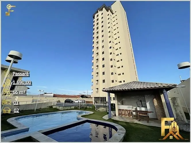 Foto 1 de Apartamento com 3 Quartos para alugar, 66m² em Passaré, Fortaleza