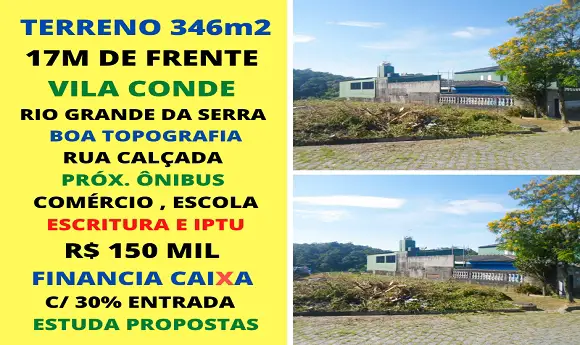 Foto 1 de Lote/Terreno à venda, 346m² em Vila Figueiredo, Rio Grande da Serra