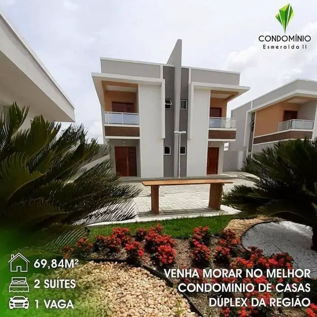 Foto 1 de Casa de Condomínio com 2 Quartos à venda, 70m² em Tabapua Brasilia II Jurema, Caucaia