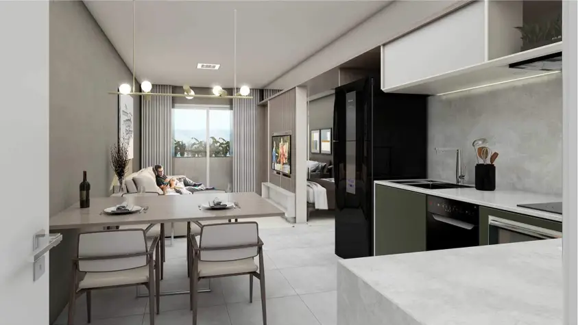 Foto 4 de Apartamento com 1 Quarto à venda, 47m² em Barra da Lagoa, Florianópolis