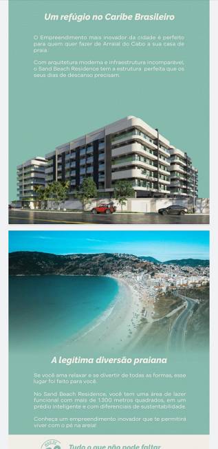 Foto 2 de Apartamento com 1 Quarto à venda, 66m² em Prainha, Arraial do Cabo