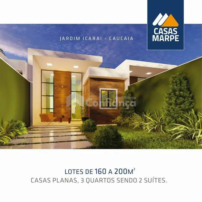 Foto 1 de Casa com 3 Quartos à venda, 92m² em Jardim Icarai, Caucaia