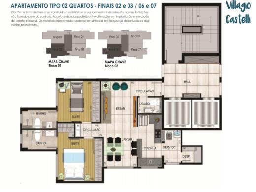 Foto 3 de Apartamento com 2 Quartos à venda, 67m² em Cidade Jardim, Belo Horizonte