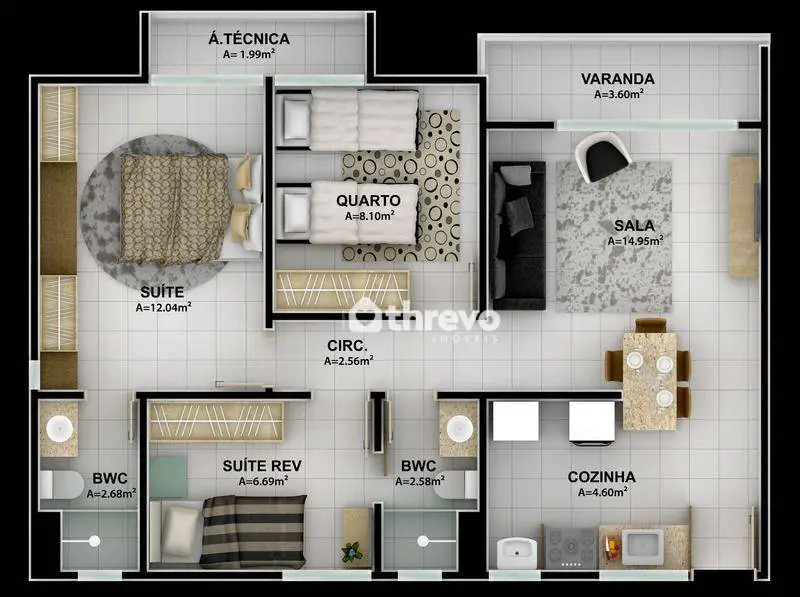 Foto 1 de Apartamento com 3 Quartos à venda, 71m² em Uruguai, Teresina