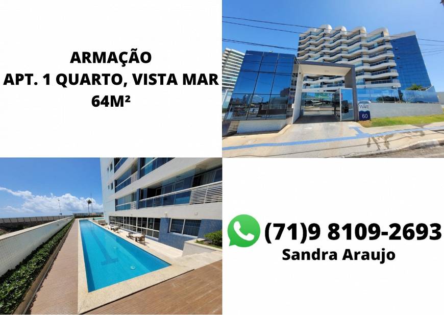 Foto 1 de Apartamento com 1 Quarto à venda, 64m² em Armação, Salvador