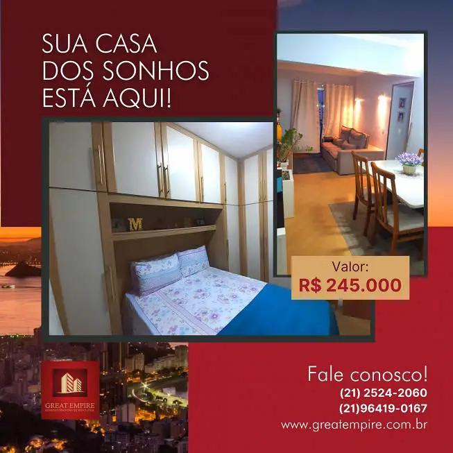 Foto 1 de Apartamento com 1 Quarto à venda, 75m² em Cascadura, Rio de Janeiro