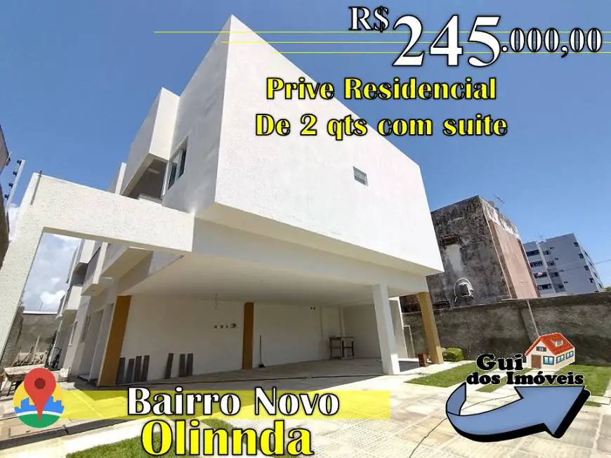 Foto 1 de Apartamento com 2 Quartos à venda, 51m² em Bairro Novo, Olinda