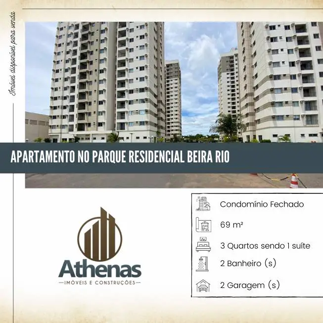 Foto 1 de Apartamento com 3 Quartos à venda, 69m² em Grande Terceiro, Cuiabá