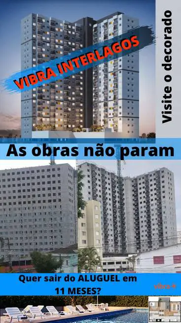 Foto 1 de Apartamento com 2 Quartos à venda, 34m² em Jardim Marajoara, São Paulo