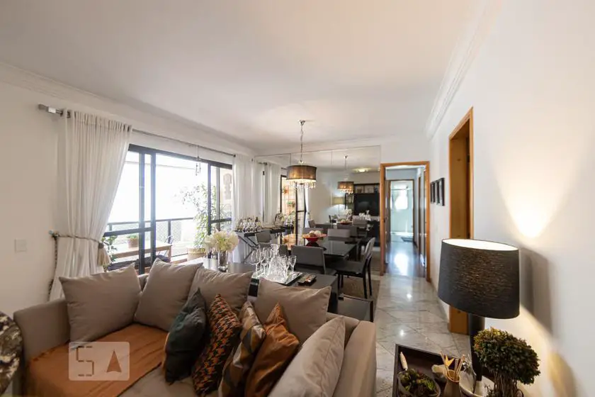 Foto 3 de Apartamento com 3 Quartos para alugar, 127m² em Jardim Anália Franco, São Paulo