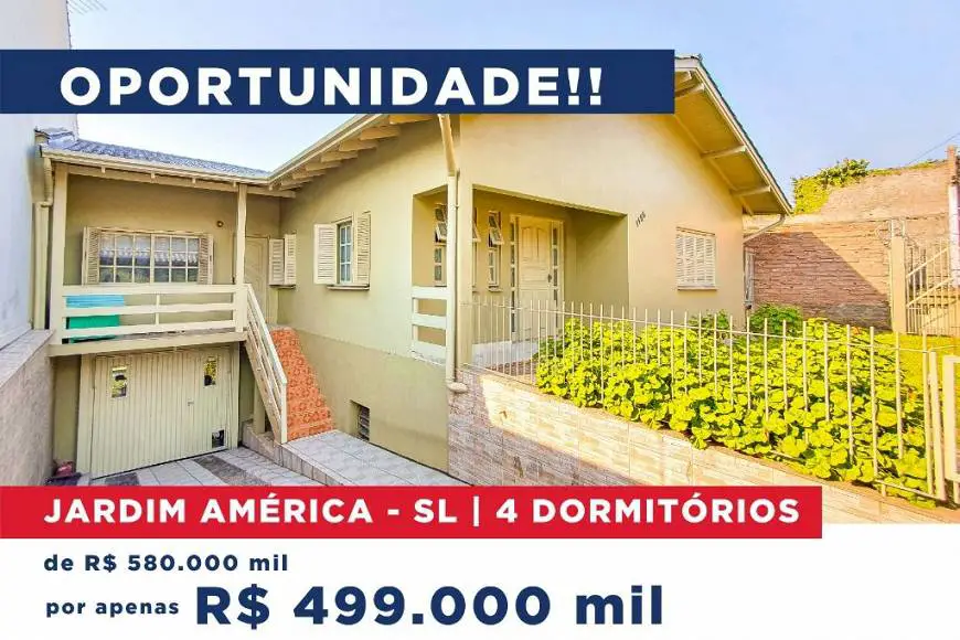 Foto 1 de Casa com 4 Quartos à venda, 290m² em Jardim América, São Leopoldo
