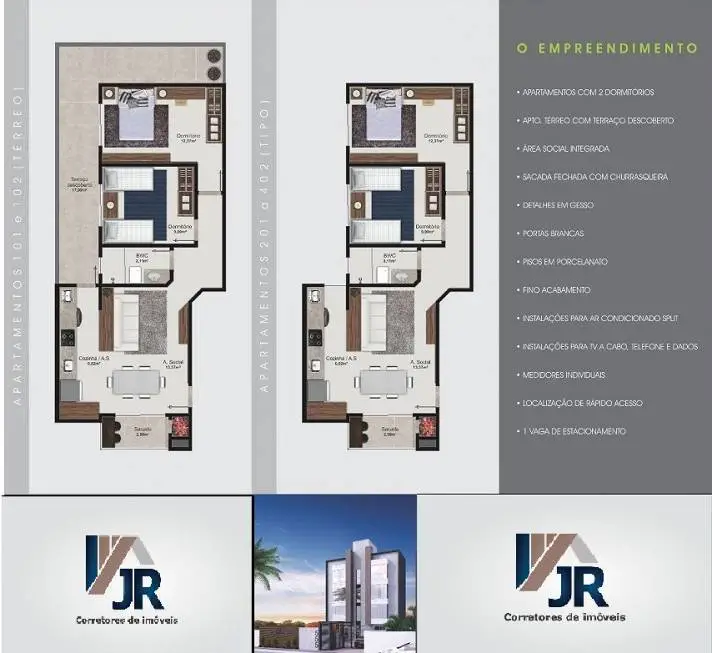 Foto 2 de Apartamento com 2 Quartos à venda, 65m² em Rio Pequeno, Camboriú