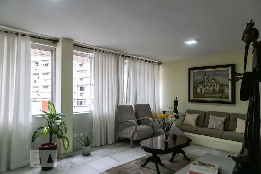 Foto 1 de Apartamento com 5 Quartos para alugar, 300m² em Boqueirão, Santos