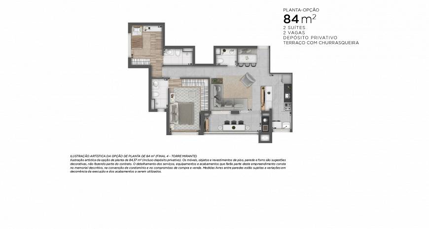 Foto 3 de Apartamento com 2 Quartos à venda, 84m² em Adalgisa, Osasco