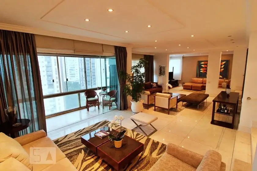 Foto 2 de Apartamento com 4 Quartos para alugar, 271m² em Panamby, São Paulo