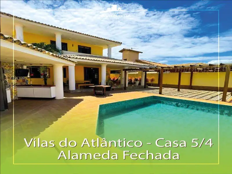 Foto 1 de Casa de Condomínio com 5 Quartos para alugar, 455m² em Vilas do Atlantico, Lauro de Freitas
