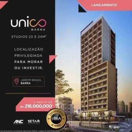 Foto 1 de Apartamento com 1 Quarto à venda, 24m² em Barra, Salvador